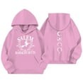 thumbnail image 5 of XAOFW Kid Hoodies Sweatshirts Girls Fuzzy Jacket Athletic Long Sleeve Letter Graphic Soft Cozy Casual Daily Wear Pullover, 5 of 5
