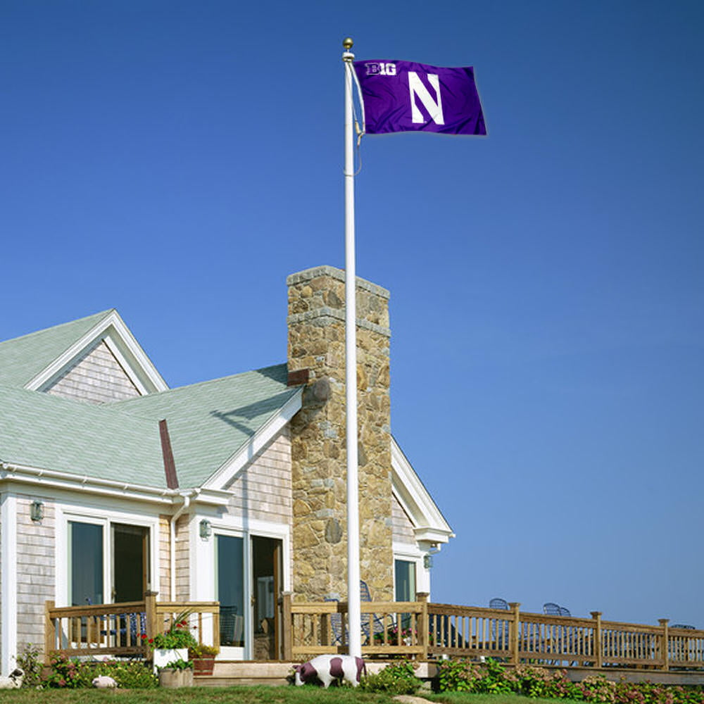 College Flags and Banners Co Northwestern Wildcats Big 10 Flag