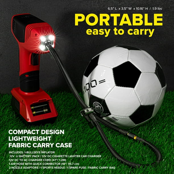 OLKIEQZ Gonfiatore Digitale Bullseye Pro – 150 PSI, Spegnimento Automatico, Display LED, Ricaricabile (Con Caricabatterie Auto E Casa) - 4