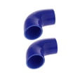 thumbnail image 1 of 2 Piezas De 90 Grados De 4 Capas De Alto Rendimiento Acoplador De Codo De Silicona Manguera Para Auto Auto 2.5 Pulgadas / 63 Mm Azul Macarena Manguera de silicona para codo, 1 of 8