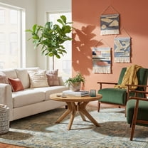 Verso Round Coffee Table (30in x 30in / 760mm x 760mm), Pecan