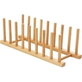 thumbnail image 2 of GIXUSIL Premium Bamboo Dish Drying Rack - Dish Rack Kitchen Plate Holder-Wooden Dish Rack Plates Holder Compact Kitchen Storage Cabinet Organizer for Dish/Plate/Bowl/Cup/Pot Lid/Cutting Board(Wood), 2 of 8