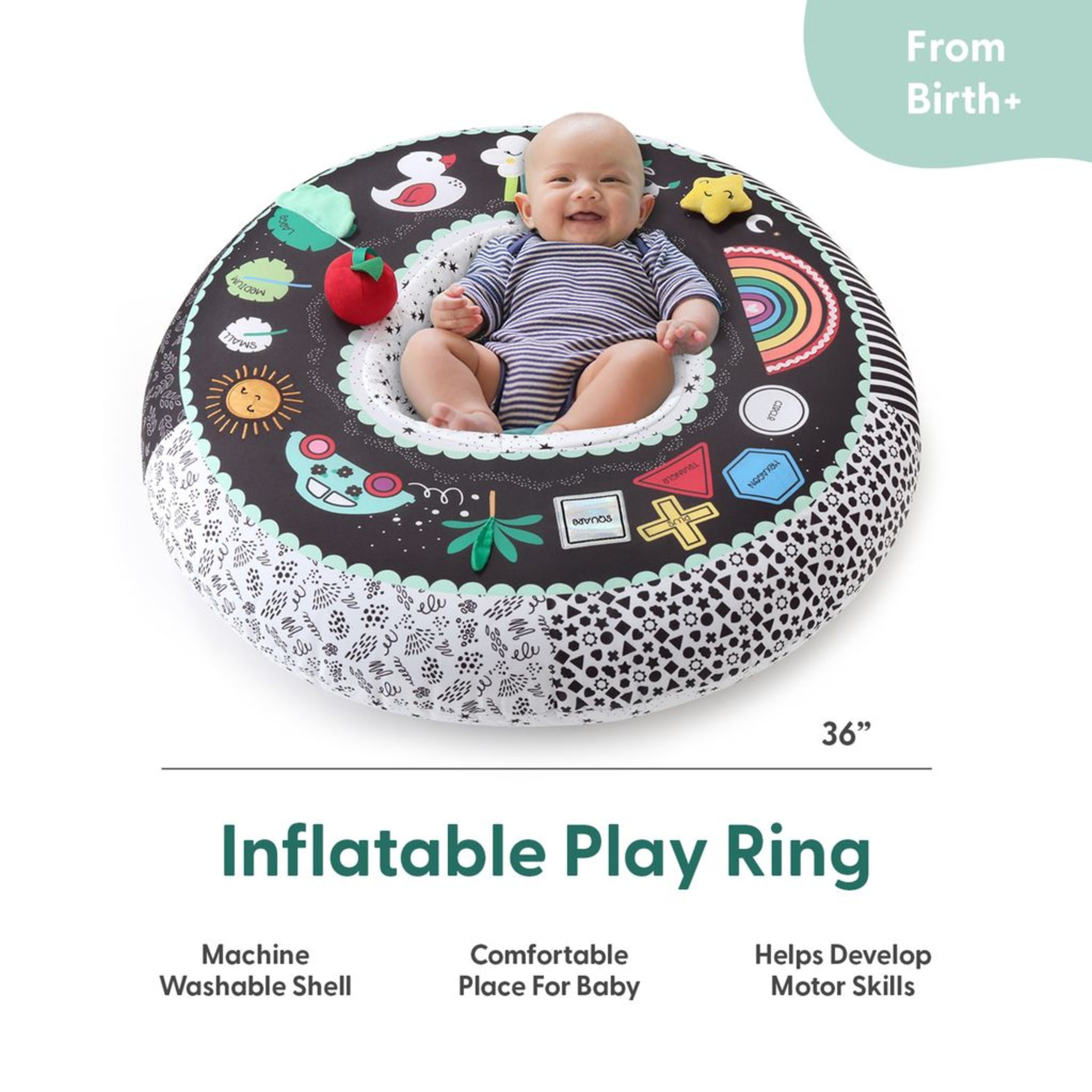 The Peanutshell Montessori Play Ring for Babies, Activity Center for Baby & Sensory Center for Sitting Up