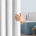 thumbnail image 4 of Rideau de Douche, Rideaux de Douche pour Salle de Bain, Rideaux de Douche Extra Longs - Tissu Texturé Gaufré Robuste pour Salle de Bain, 70.87x78.74 Pouces, 4 of 9