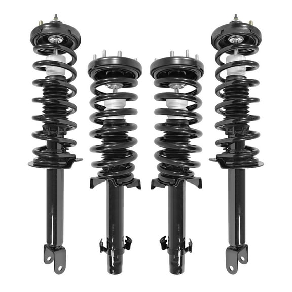 Unity Automotive Front & Rear Complete Strut Assembly Kit Fits 2008-2012 Honda Accord, 4-11235-15180-001