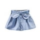 thumbnail image 1 of Odeerbi 2-12 Años Niñas Verano Denim Pantalones Cortos Arco Cintura Jeans Pantalones Cortos de Color Sólido Lindo, 1 of 3