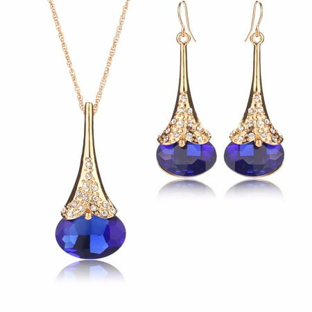 Traditional Indian Gold Jewelry - Moochi 18K Gold Plated Indian Crystal Special Golden Pedant Necklace Jewelry Shinning Religion