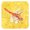 Yellow, variant on Carolines Treasures  Dragonfly On Yellow Foam Coasters- Set Of 4 - Yellow
