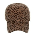 thumbnail image 3 of Clearance! Fdelink Baseball Hat Sun UV Protection Hat Fashion Women Men Breathable Leopard Adjustable Baseball Cap Hip Hop Hat Sun Hat Coffee, 3 of 7