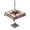 Brow Red, variant on Outdoor Tablecloths with Umbrella Hole & Zipper, Red Texas Star Rustic 54x54 Inch Square Tablecloths, Farmhouse Berry Brown Wooden Waterproof Table Cloth, Patio/Pool/Picnic Table Covers