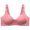 Pink, variant on Gyexs Women's Push Up Wireless Bra Support Comfort No Underwire Bralette Everyday Wear Soft Comfortable Underwear, Dark Gray, Size 40