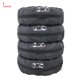 thumbnail image 1 of Kenally Bolsa de almacenamiento de neumáticos portátil a prueba de polvo con rueda Ajustable de tela Oxford para neumáticos de coche Vehículos, repuestos y accesorios Mis signo rojo banda negra L, 1 of 6