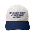 thumbnail image 5 of Funny "Almost As Hot As My Husband" Embroidered Hat Retro Aesthetic Two-Tone Snapback Cap for Women Trendy Camo & Graphic Adjustable Baseball Cap, 5 of 5