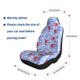 thumbnail image 3 of Uemuo coffee love cup winter Pattern Car Seat Covers for Front Seats Waterproof Seat Covers for Cars, Universal Auto Front Seats Protector Fits for Car-1, 3 of 6