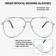 thumbnail image 4 of Gafas de lectura bifocales SOPHILY Aviator, paquete de 3 unidades con aumento 3.0, 4 of 6