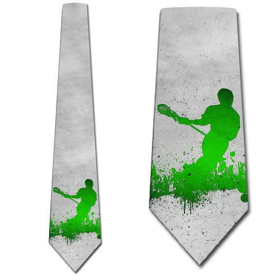 Lacrosse Ties Mens Sports Player Necktie by Three Rooker