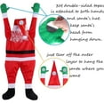 thumbnail image 4 of Decoración navideña grande de 110 cm, colgante de Papá Noel para interior y exterior, hogar, puerta, pared, ventana, coche, escaleras, techos, rojo, 4 of 5