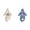 Blue & Beige, variant on JFOPQVSM 4Pcs Little Bro Newborn Baby Boy Fall Outfits Romper Polka Dot Long Sleeve Jumpsuit Romper with Mitten and Hat,Newborn Home Outfit