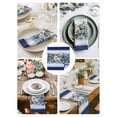 thumbnail image 3 of Navy Blue Christmas Cloth Napkins Set of 6 Reusable Dinner Napkins, Poinsettia Xmas Ball Berry Winter Cocktail Napkin Washable Table Napkins for Wedding/Holiday Party/Baby Shower 20"x20", 3 of 7