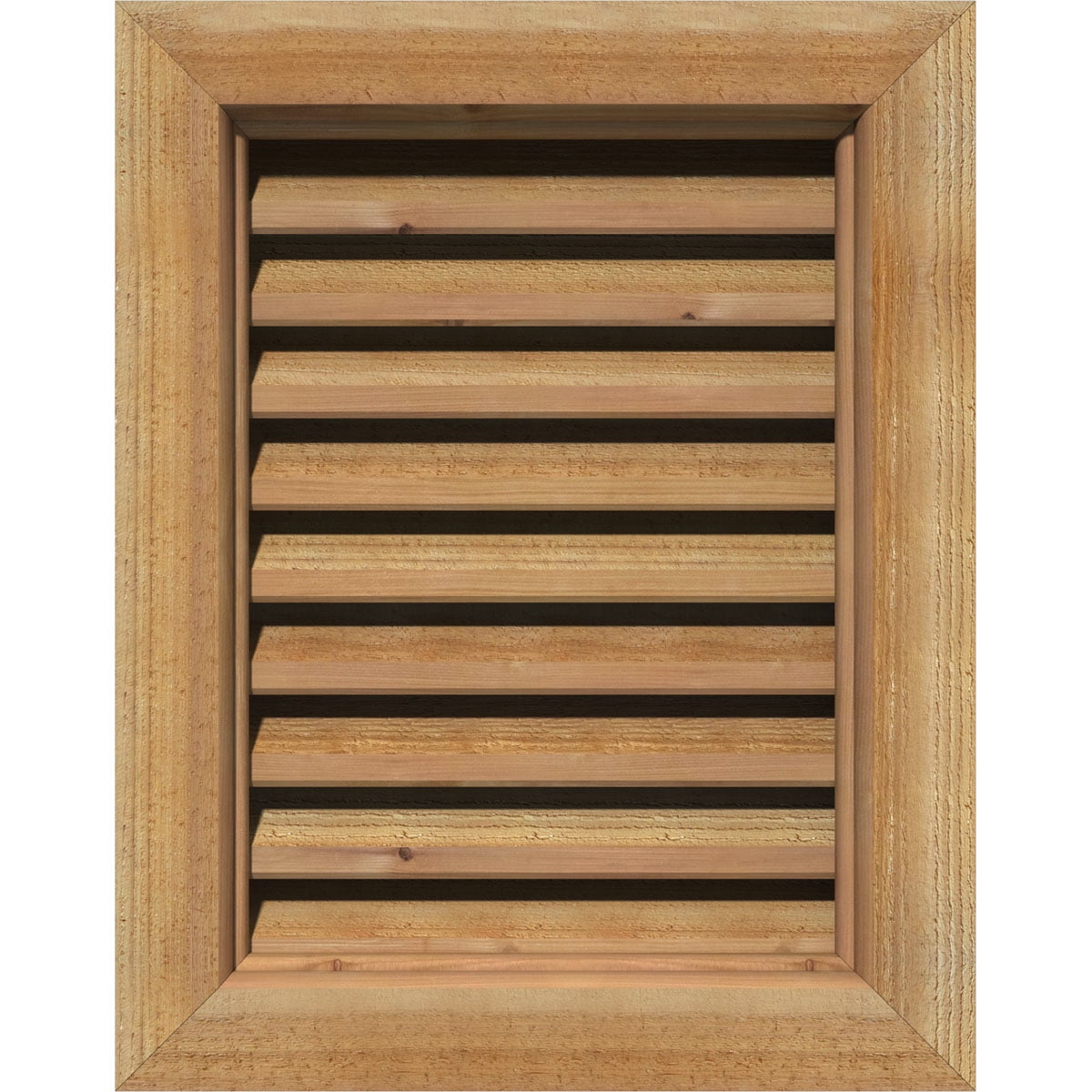 12"W x 30"H Vertical Gable Vent (17"W x 35"H Frame Size) Unfinished