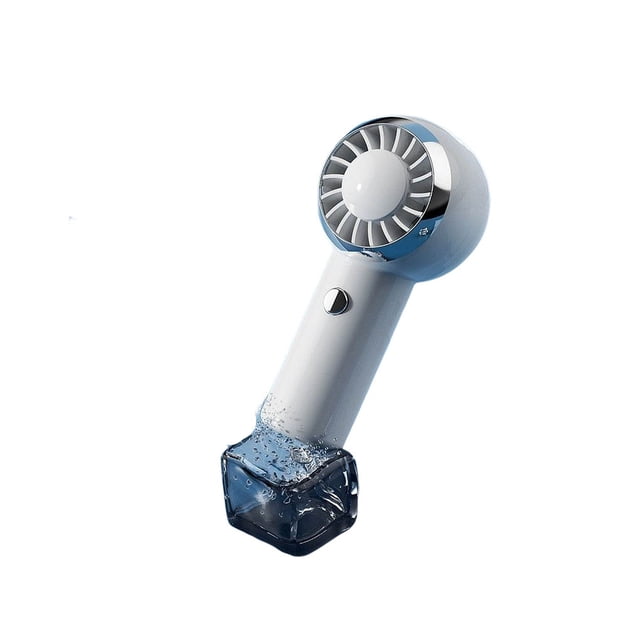 Cateissary Ventilador portátil de plástico alimentado por 500 mAh 5 V 1A 3 W de ordenador de mano ajustable ventiladores de Electrodomésticos Blanco