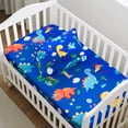 thumbnail image 4 of JISEN 3-Piece Colorful Dinosaurs Crib Bedding Set, 4 of 7
