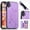 purple, variant on For Apple iPhone XR,Dteck Retro Flower Patterned PU Leather Back Card Wallet Flip Stand Cover,gray