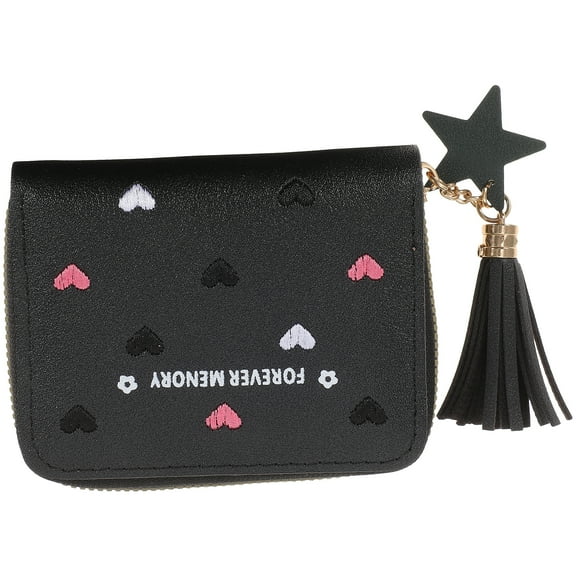 Guangmc Cute Heart Wallet for Women - Small Kawaii Purse with Credit Holders