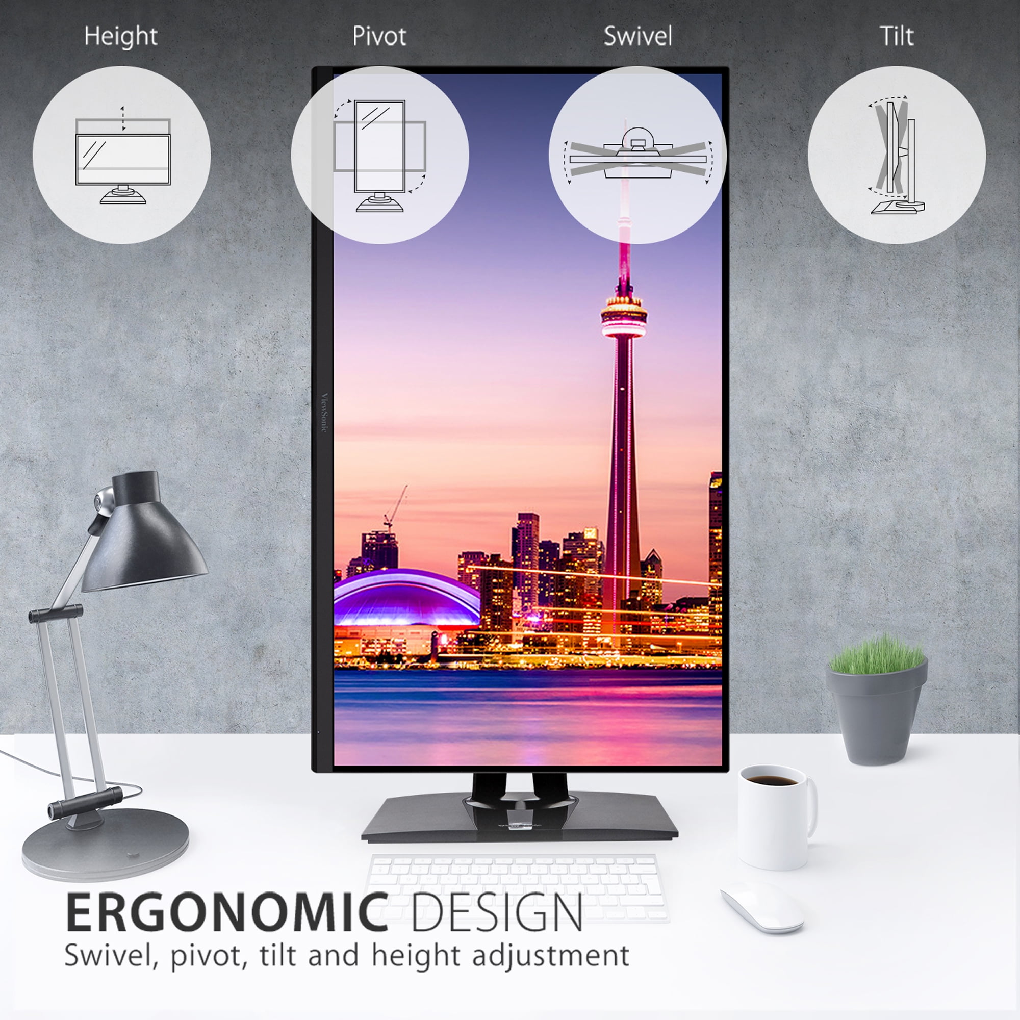 ViewSonic VP3256-4K 32" 4K Graphic Design Monitor with USB-C