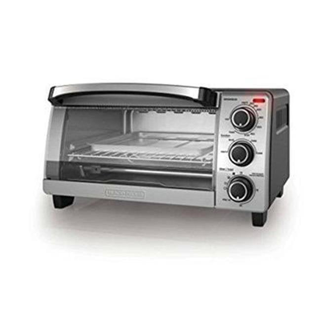 Details about   4 Slice Black Home Kitchen Toaster Oven with Dishwasher-Safe Rack & Pan 3 Piece 