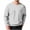 White, variant on Men's Long Sleeve Ribbed Knit Shirts Crew Neck Pullover Tops Regular Fit Stretchy Sweatshirt Lightweight Sweater