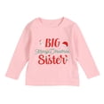 thumbnail image 4 of ESHOO Little Sister Big Sister Matching Outfits Toddler Girls Cotton T-shirt Tops Newborn Baby Romper, 4 of 8