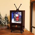 thumbnail image 2 of Caja De Televisión De Estilo Retro Sunnimix decoración Navideña Iluminada Bola de nieve musical, 2 of 8
