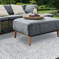 thumbnail image 4 of Superior Two-Toned Braided Indoor/ Outdoor Area Rug, Slate/ White, 4' x 6', 4 of 7