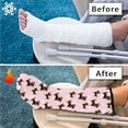 thumbnail image 7 of COEQINE Christmas Dachshund 2 Piece Leg Cast Cover Short Foot Cast Cover Knee Cast Sock Large Adjustable Cast and Bandage Protector Fashionable Leg Cast Cover Sock Xmas Gifts, 7 of 7