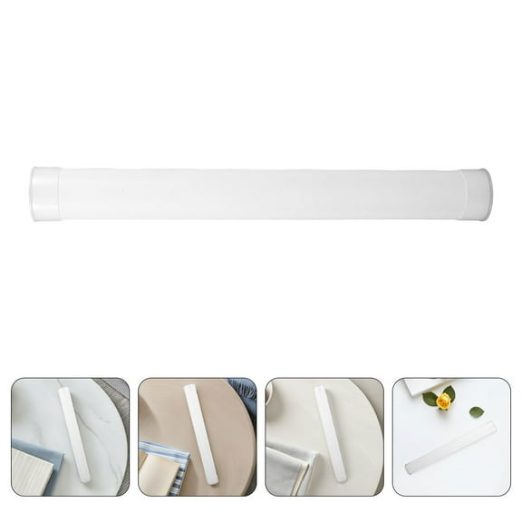 OUNONA 4pcs Plastic Storage Tube With Caps Documents Poster Mailing Tube Holder Carrier  for Artwork Document Storage