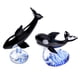 thumbnail image 1 of 2 figuras de ballenas pequeñas sopladas a mano, arte de vidrio, animales marinos, palillos, regalo, decoración para pecera., 1 of 5