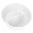 thumbnail image 1 of Divided Bowl, Stackable Large Capacity Separated Snack Bowl Multipurpose Strong Grip  For Party For Camping Trip White, 1 of 8