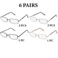 thumbnail image 3 of Mens Womens Reading Glasses 6 PACK Metal Frame Readers All Powers Value Pack, 3 of 5