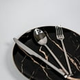 thumbnail image 3 of Ozarke Malta Cutlery Set, Stainless Steel Shiny Silver (Set of 20), 3 of 6