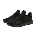 thumbnail image 2 of XIMIN Men’s Stylish Simple Black Non Slip Athletic Sneakers Lightweight Breathable Upper Slip-On Work Shoes Comfortable Casual Outdoor Activities Trainers, 2 of 9