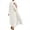 White, variant on IBTOM CASTLE Women's Chiffon Muslim Cardigan Kaftan Middle East Arabian Abaya Dress Casual Islamic Cover up Long Dresses M Khaki