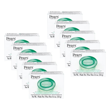 Pears with Glycerin and Lemon Flower Extracts, Bar Soap, Green, 10 pc