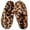 Leopard, variant on Women's Cozy Memory Foam Slip on Slippers Fluffy Lined House Shoes with Anti-Slip Indoor Outdoor, Leopard,7-8 US