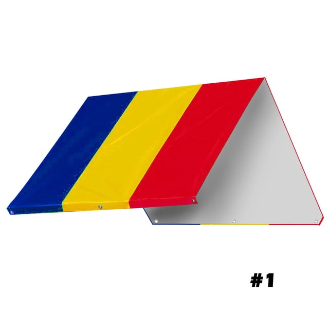 Xihbxyly Toldo para Parque Infantil, Protección Uv, Impermeable, para Columpios de Exterior, con Clavos de Fijación Inoxidables, Plegable y Lavable, Fácil Instalación, 132 X 226 Cm.