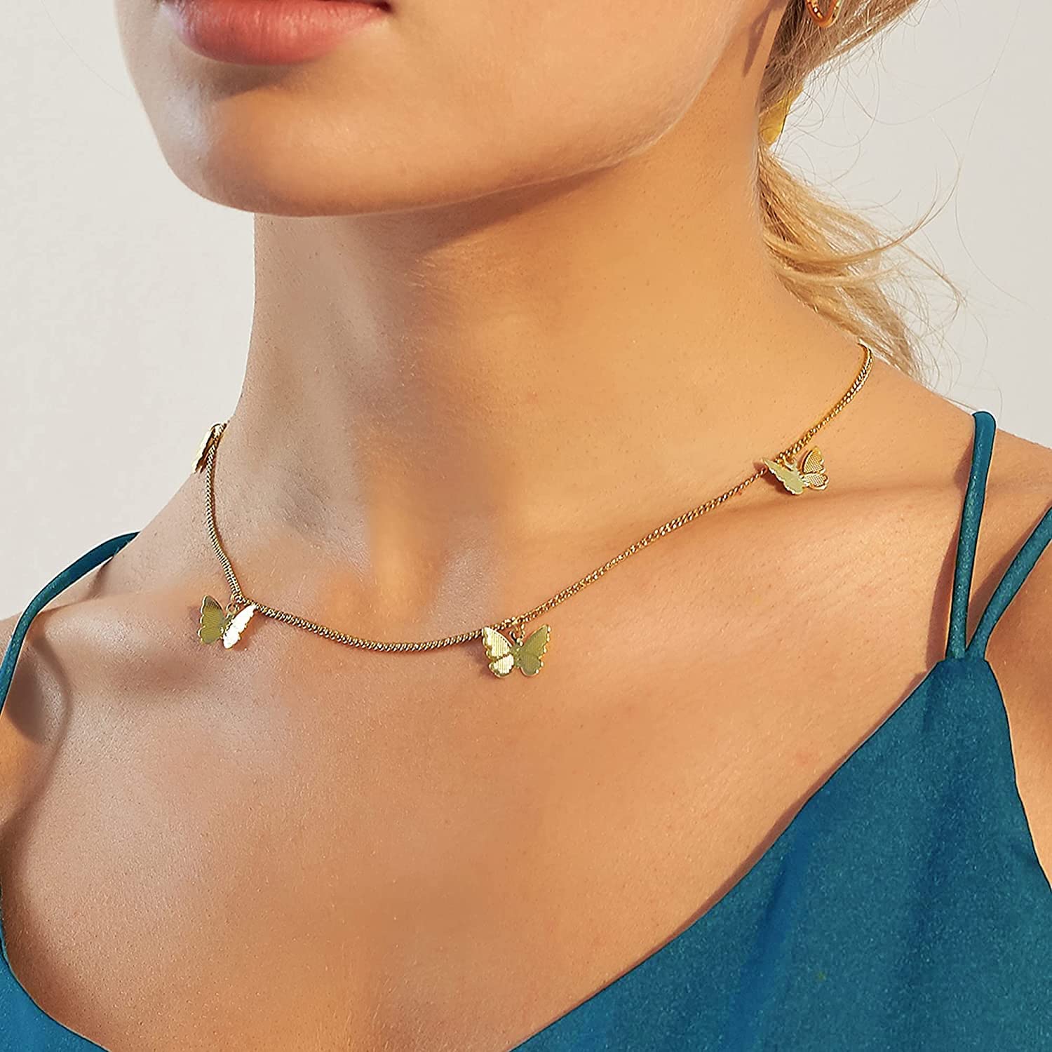 Ldurian Dainty Circle Karma Choker 