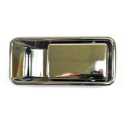 PT Auto Warehouse CH-3831M-FR - Outer Exterior Outside Door Handle, Chrome - Half Door Type, Passenger Side Front Fits select: 1999-2006 JEEP WRANGLER / TJ