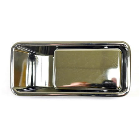 PT Auto Warehouse CH-3831M-FR - Outer Exterior Outside Door Handle, Chrome - Half Door Type, Passenger Side Front Fits select: 1999-2006 JEEP WRANGLER / TJ