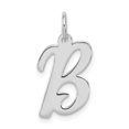 thumbnail image 1 of 925 Sterling Silver Dainty Letter B Initial Name Monogram Necklace Charm Pendant, 1 of 8