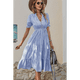 thumbnail image 2 of Vestido de Rayas Azul L, 2 of 4